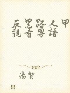 反黑路人甲免费观看粤语封面