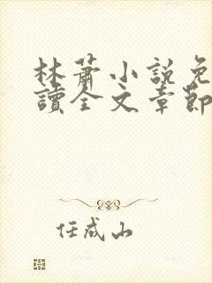 林萧小说免费阅读全文章节