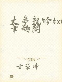 大梦龙吟txt笔趣阁