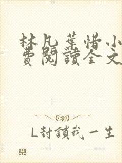 林凡叶惜小说免费阅读全文无弹窗封面