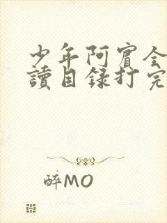 少年阿宾全文阅读目录打完