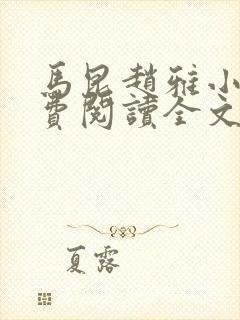 马昆赵雅小说免费阅读全文最新章节封面