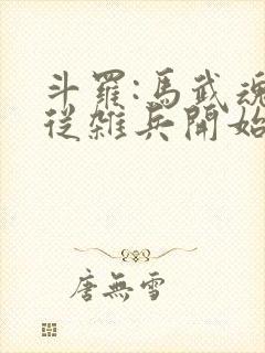 斗罗:马武魂,从杂兵开始签到