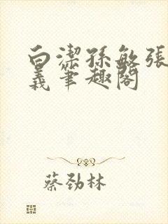 白洁孙敏张倩高义笔趣阁封面