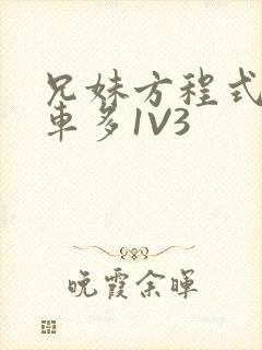 兄妹方程式多R车多1V3