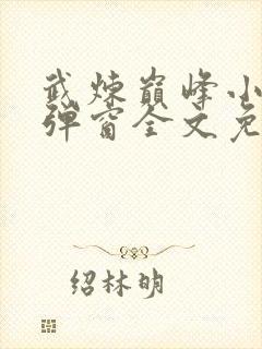 武炼巅峰小说无弹窗全文免费阅读