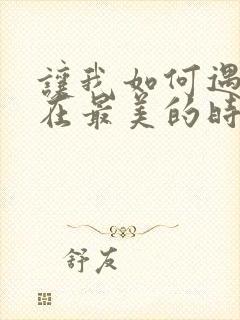 让我如何遇见你在最美的时刻席慕容封面