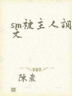 sm被主人调教文