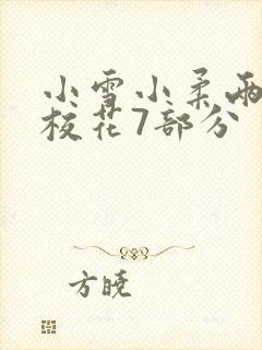 小雪小柔两个大校花7部分