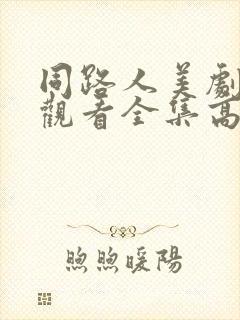 同路人美剧免费观看全集高清