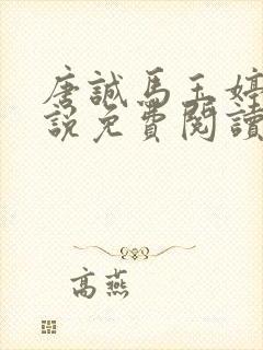 唐诚马玉婷 小说免费阅读