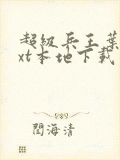 超级兵王叶谦txt本地下载