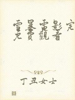 雪暴电影完整版免费观看