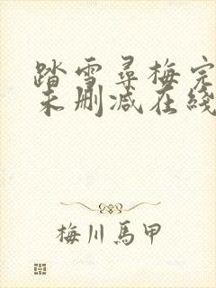 踏雪寻梅完整版未删减在线免费观看