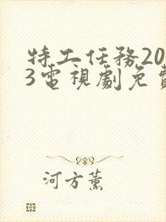 特工任务2023电视剧免费观看完整版封面