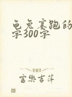 龟兔赛跑的故事字300字