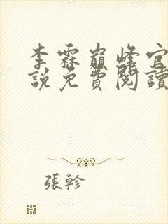 李霖巅峰官场小说免费阅读无弹窗封面