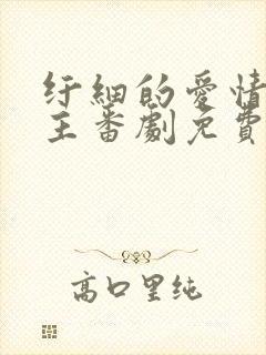 纤细的爱情双男主番剧免费观看全集封面