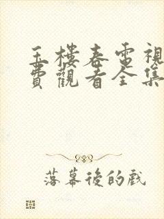 玉楼春电视剧免费观看全集高清