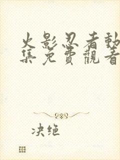 火影忍者动漫全集免费观看完整版