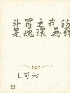 斗罗之我的武魂是魂环 无弹窗