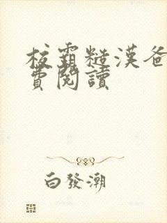 校霸糙汉爸爸免费阅读