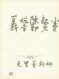 夏婉陈叔小说最新章节免费阅读