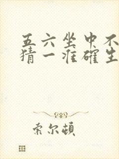 五六坐中不在前猜一准确生肖