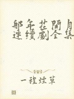 那年花开月正圆连续剧全集