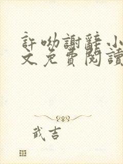 许呦谢辞小说全文免费阅读