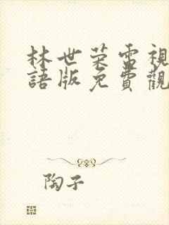 林世荣电视剧国语版免费观看大全