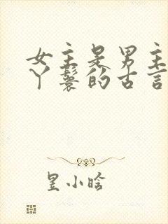 女主是男主贴身丫鬟的古言