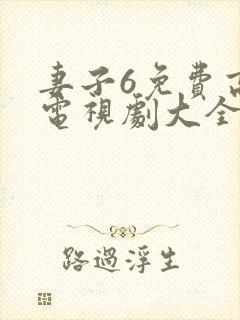 妻子6免费高清电视剧大全