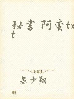 秘书 阿蛮txt