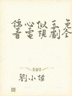 锦心似玉免费观看电视剧全集