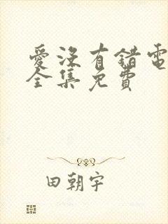 爱没有错电视剧全集免费