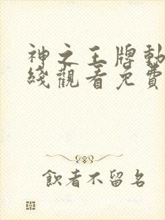 神之王牌动漫在线观看免费高清