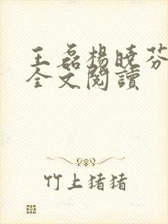 王磊杨晓芬免费全文阅读