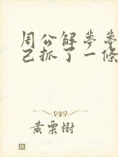 周公解梦梦见自己抓了一条大鱼