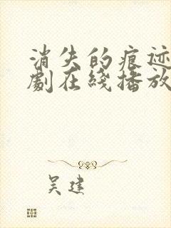 消失的痕迹电视剧在线播放免费完整版