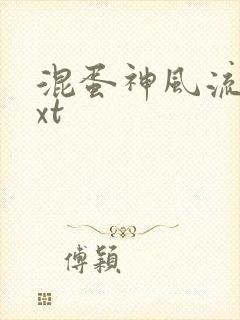 混蛋神风流史txt