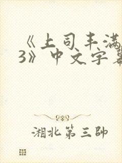 《上司丰满人妻3》中文字幕