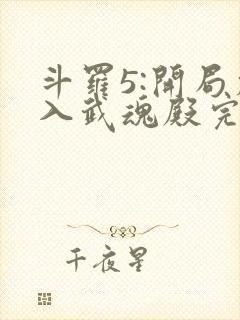 斗罗5:开局加入武魂殿完整版全文阅读