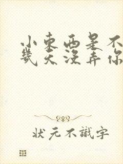 小东西是不是好几天没弄你了封面