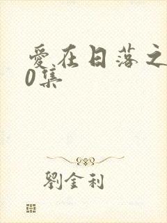 爱在日落之前20集