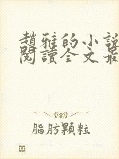 赵雅的小说免费阅读全文最新