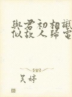 与君初相识·恰似故人归电视剧封面