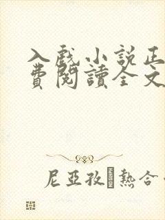 入戏小说正版免费阅读全文无弹窗