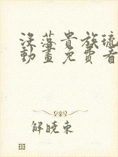 没落贵族琉璃川动画免费看全集封面