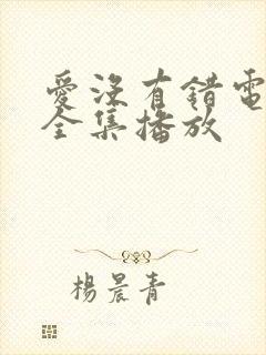 爱没有错电视剧全集播放